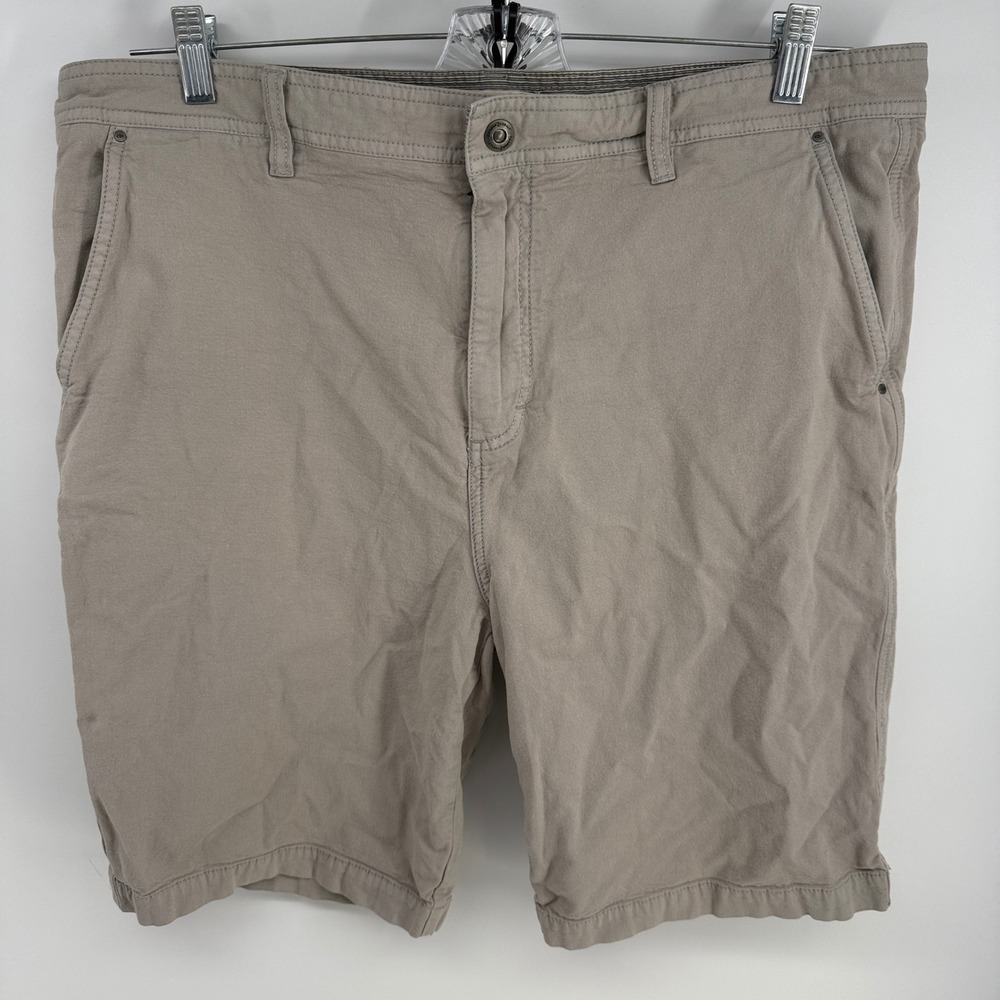 Carbon2Cobalt Mens 38 Taupe Cotton Bamboo Stretch Cargo Shorts 122030‎ Khaki